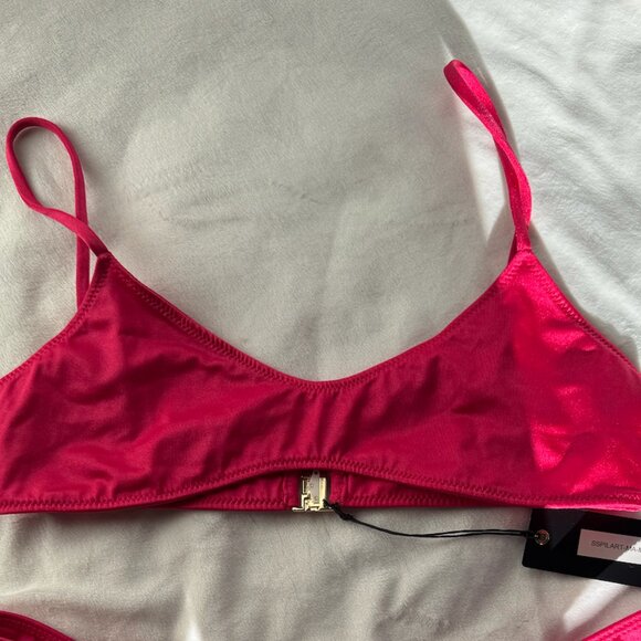 SOMMER SWIM - Magenta - Bralette Bikini Top - Picture 3 of 6